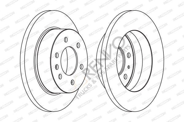 Mercedes Sprinter 2006-2010 Arası 319 CDI / BlueTEC Arka Fren Diski Ferodo Marka