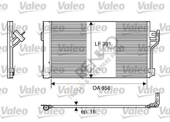 Mercedes Vito 2003-2007 Arası 115 CDI Klima Radyatörü Valeo Marka