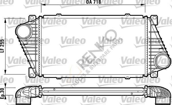 Mercedes Sprinter 1995-2006 Arası 208 D Turbo Radyatörü Valeo Marka