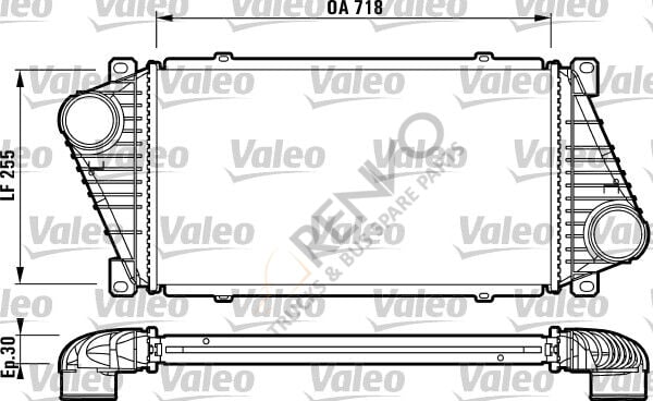Mercedes Sprinter 1995-2006 Arası 214 Turbo Radyatörü Valeo Marka