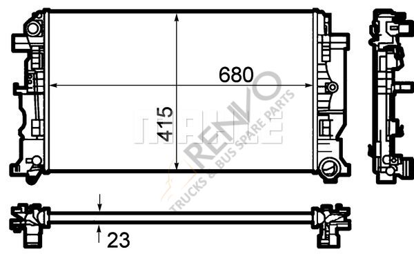 Mercedes Sprinter 2006-2010 Arası 313 CDI Su Radyatörü Mahle Marka