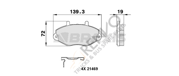 Ford Transit 1991-2000 Arası 2.5 DI Ön Balata Braxis Marka