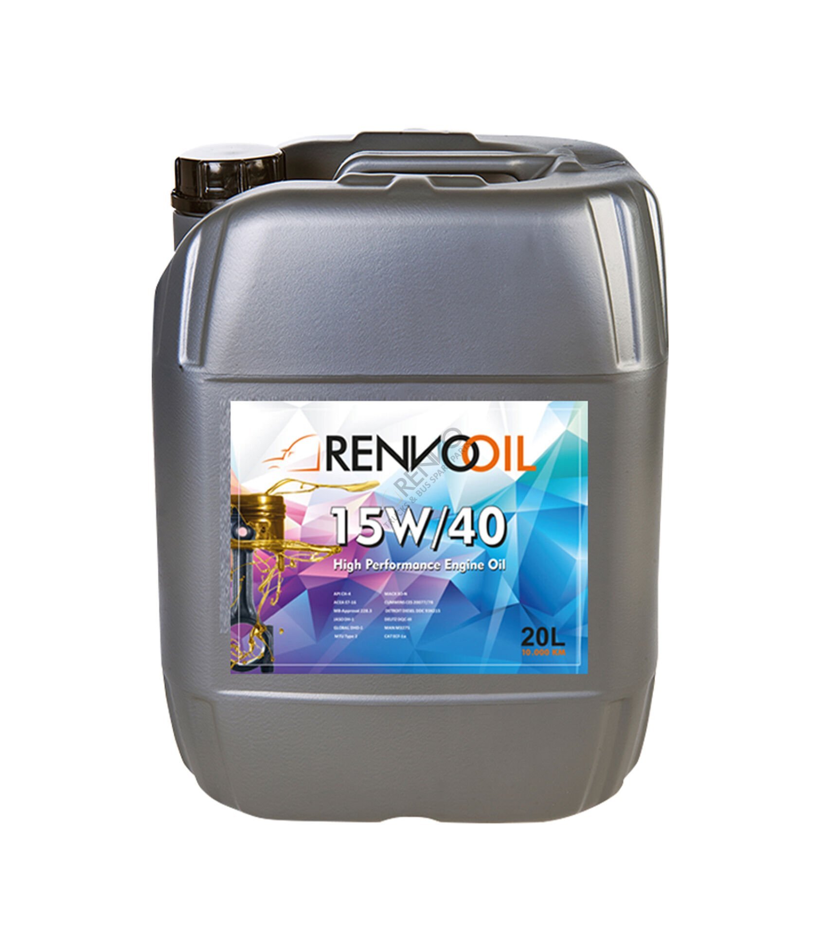 RNV7400/20 : 10000 KM RENVO 15W40 20LT P.PAIL GTIP: 271019810000 (DIZEL MOTOR YAGI)