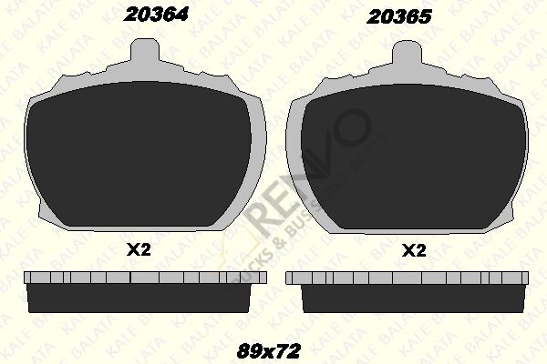 Ford Transit 1977-1992 Arası 2.0 Ön Balata Kale Marka