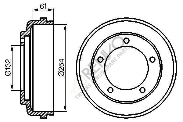 Ford Transit 1994-2000 Arası 2.0 Arka Kampana Bosch Marka
