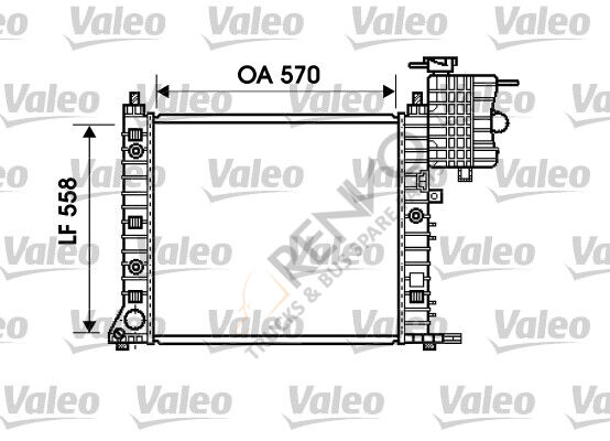 Mercedes Vito 1996-2003 Arası 113 2.0 Su Radyatörü Valeo Marka