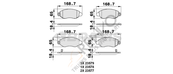 Ford Transit 2000-2006 Arası 2.3 16V RWD Ön Balata Braxis Marka