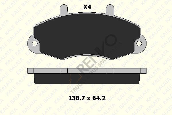 Ford Transit 1994-2000 Arası 2.0 Ön Balata Kale Marka