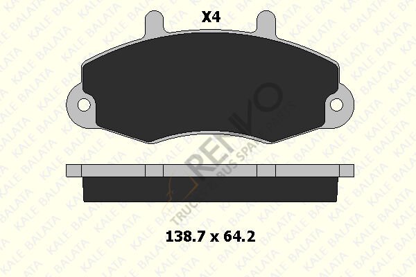 Ford Transit 1991-2000 Arası 2.5 TD Ön Balata Kale Marka