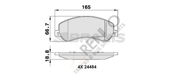 Ford Transit 2006-2014 Arası 2.2 TDCi Ön Balata Braxis Marka