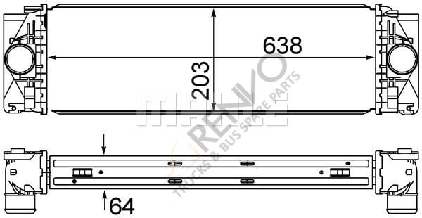 Volkswagen Crafter 2006-2016 Arası 2.5 TDI Turbo Radyatörü Behr Marka