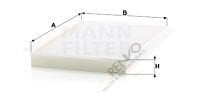 Mercedes Sprinter 2006-2010 Arası 318 CDI Polen Filtresi Mann Marka