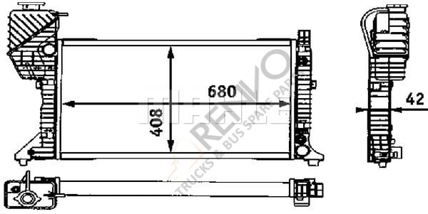 Mercedes Sprinter 1995-2012 Arası 308 D 2.3 Su Radyatörü Mahle Marka