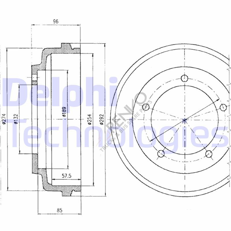 Ford Transit 1991-2000 Arası 2.5 TD Arka Kampana Delphi Marka