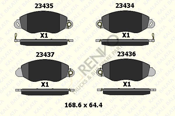 Ford Transit 2000-2006 Arası 2.0 DI Ön Balata Kale Marka