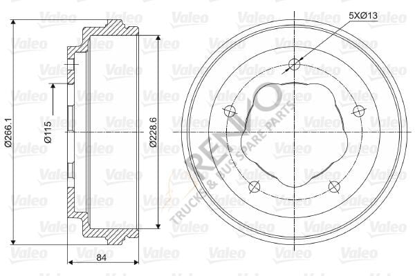 Ford Transit 1985-1992 Arası 2.0 Arka Kampana Valeo Marka