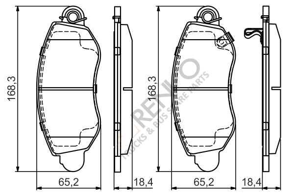 Ford Transit 2000-2006 Arası 2.4 DI RWD Ön Balata Bosch Marka