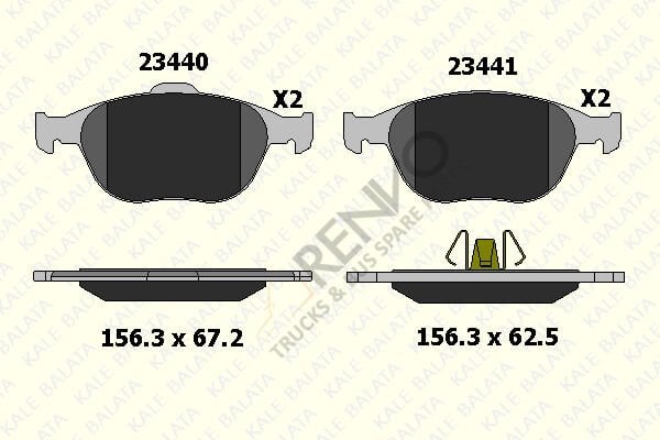 Ford Transit Connect 2002-2006 Arası 1.8 Di Ön Balata Kale Marka