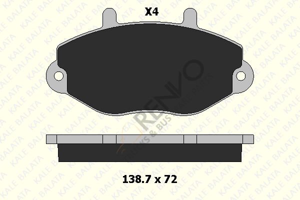 Ford Transit 1991-1994 Arası 2.0 i Ön Balata Kale Marka
