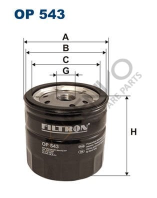 Ford Transit 1991-2000 Arası 2.5 DI Yağ Filtresi Filtron Marka