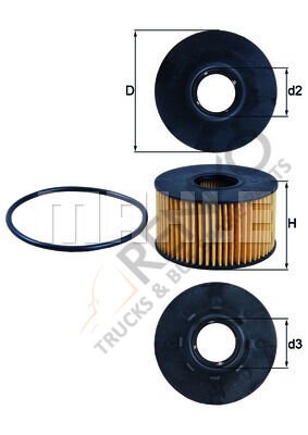 Ford Transit 2000-2006 Arası 2.4 DI Yağ Filtresi Mahle Marka
