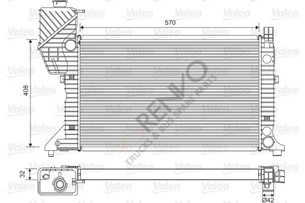 Mercedes Sprinter 1995-2012 Arası 314 Su Radyatörü Valeo Marka