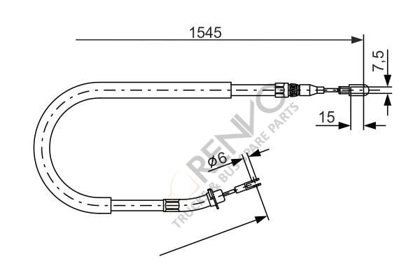 Mercedes Sprinter 1995-2006 Arası 214 El Fren Teli Bosch Marka
