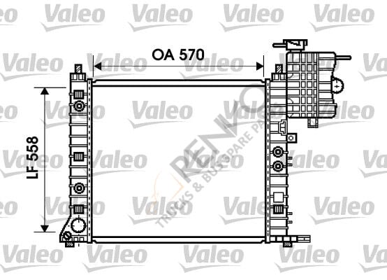 Mercedes Vito 1996-2003 Arası V 200 Su Radyatörü Valeo Marka