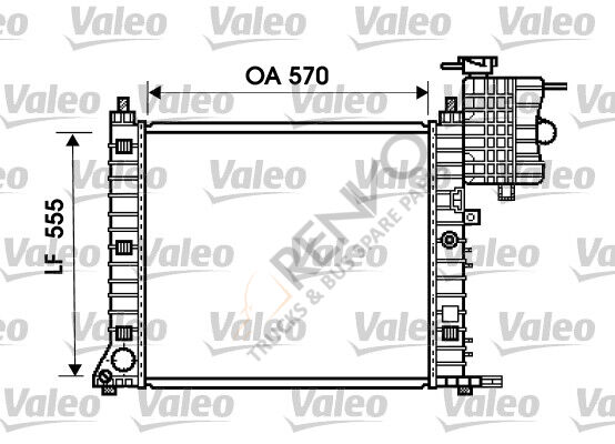 Mercedes Vito 1996-2003 Arası 110 TD 2.3 Su Radyatörü Valeo Marka