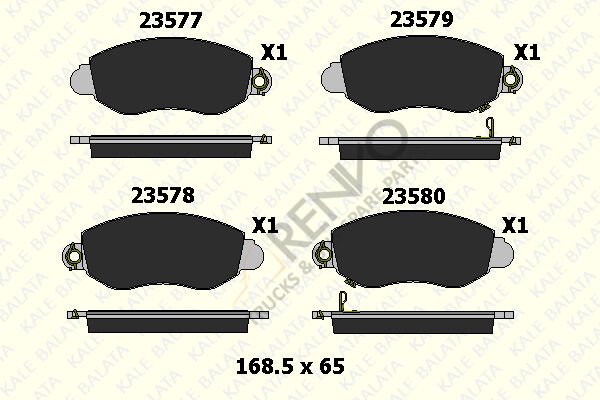 Ford Transit 2000-2006 Arası 2.0 DI Ön Balata Kale Marka