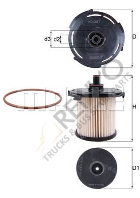 Ford Transit 2006-2014 Arası 2.2 TDCi 4x4 Mazot Yakıt Filtresi Mahle Marka