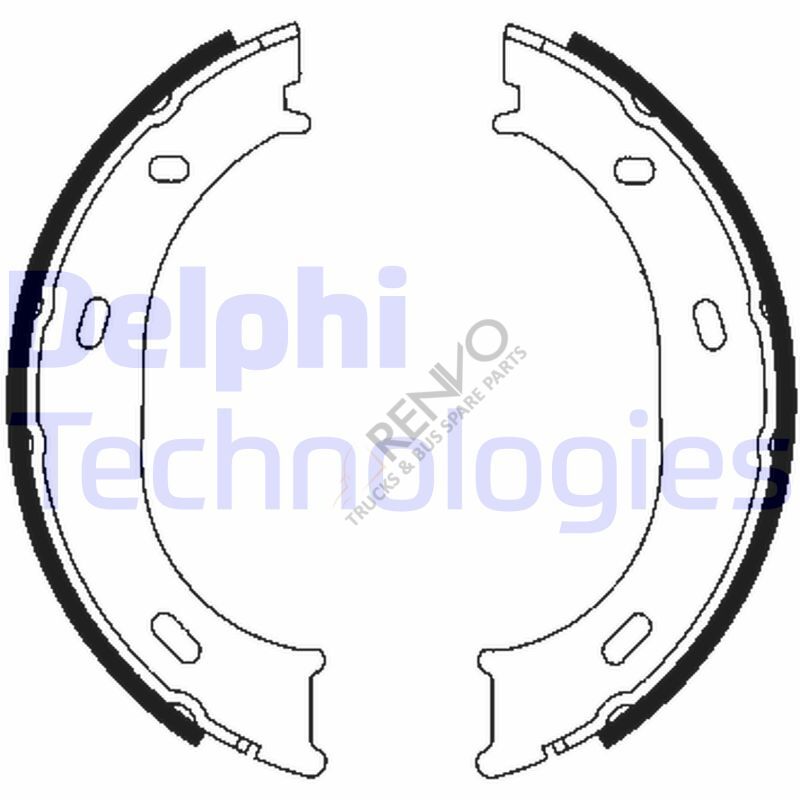 Mercedes Sprinter 1995-2006 Arası 214 Arka Fren Pabuçlu Balata Delphi Marka