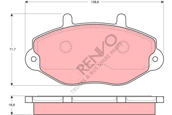 Ford Transit 1991-2000 Arası 2.5 TD Ön Balata TRW Marka