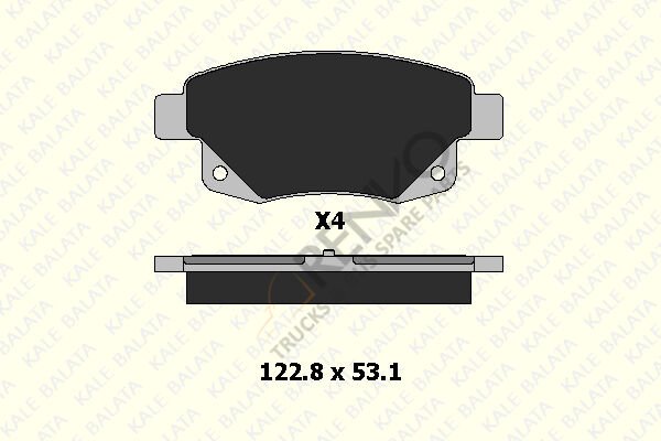 Ford Transit 2006-2014 Arası 2.2 TDCi 4x4 Arka Balata Kale Marka