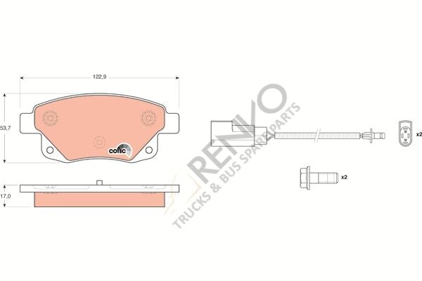 Ford Transit 2006-2014 Arası 2.2 TDCi Arka Balata TRW Marka
