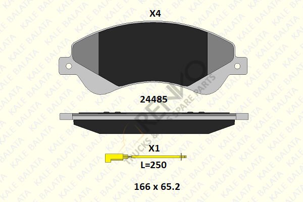 Ford Transit 2006-2014 Arası 2.2 TDCi Ön Balata Kale Marka