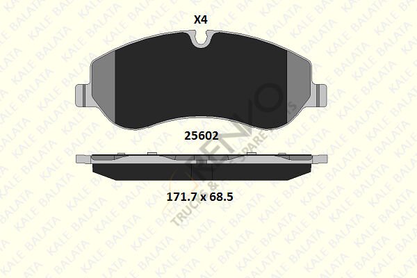 Ford Transit 2012-2016 Arası 2.2 TDCi Ön Balata Kale Marka