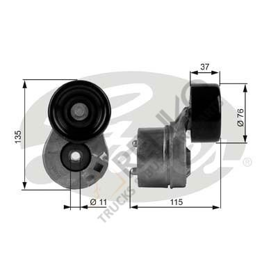 Ford Transit 2000-2006 Arası 2.4 DI Vantilatör Kayış Gergi Rulmanı Gates Marka