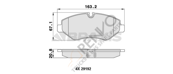 Mercedes Vito 2003-2007 Arası 113 CDI Ön Balata Braxis Marka