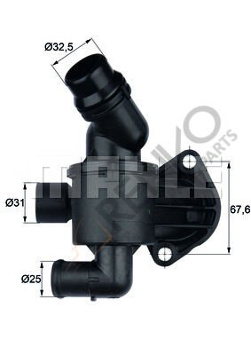 Volkswagen Crafter 2006-2016 Arası 2.0 TDI Termostat Mahle Marka