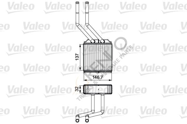 Ford Transit 2006-2014 Arası 2.2 TDCi Kalorifer Radyatörü Valeo Marka