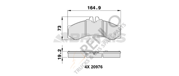 Mercedes Sprinter 1995-2006 Arası 210 D Ön Balata Braxis Marka