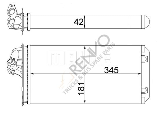 Mercedes Vito 1996-2003 Arası V 230 Kalorifer Radyatörü Mahle Marka