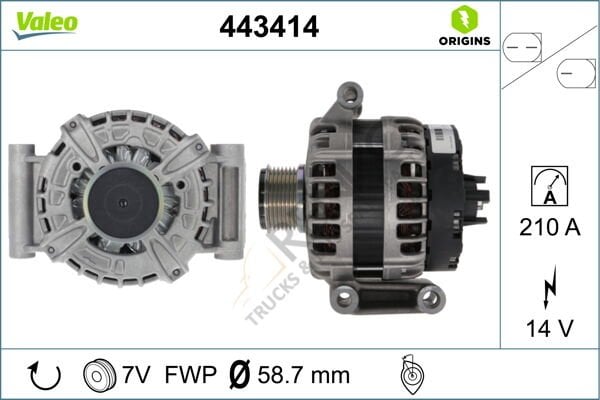 Ford Transit 2013-2017 Arası 2.2 TDCi RWD Alternatör Valeo Marka
