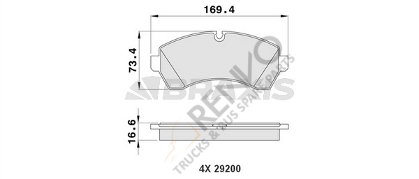 Mercedes Sprinter 2006-2010 Arası 513 CDI 4x4 Ön Balata Braxis Marka