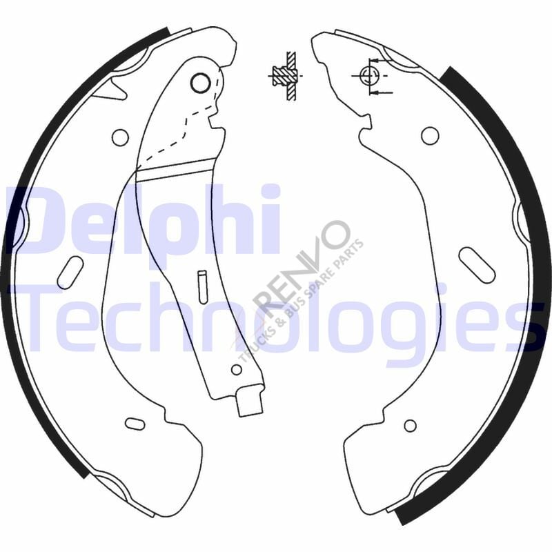 Ford Transit 2000-2006 Arası 2.4 DI Arka Fren Pabuçlu Balata Delphi Marka