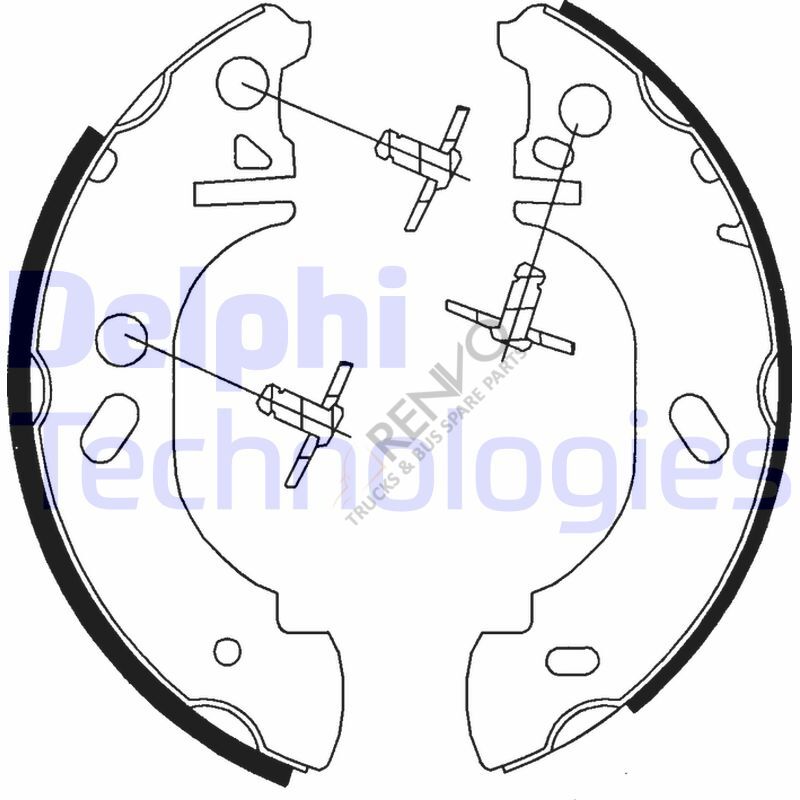 Ford Transit 1991-2000 Arası 2.5 DI Arka Fren Pabuçlu Balata Delphi Marka