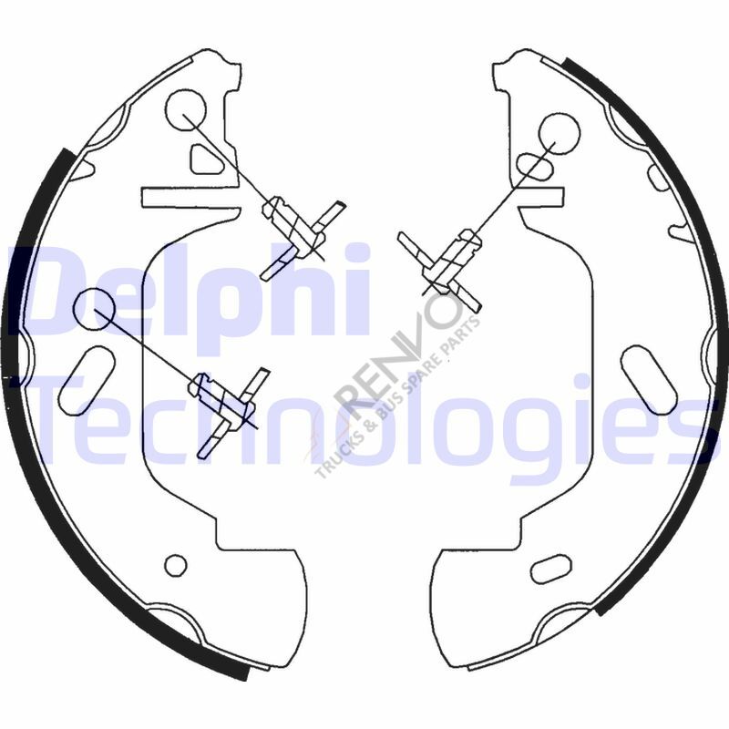Ford Transit 1994-2000 Arası 2.5 TD Arka Fren Pabuçlu Balata Delphi Marka