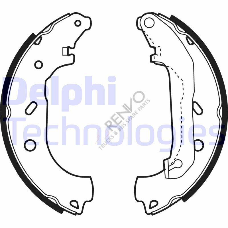 Ford Transit Connect 2002-2006 Arası 1.8 16V Arka Fren Pabuçlu Balata Delphi Marka
