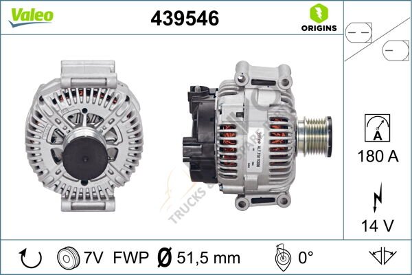 Mercedes Sprinter 2006-2010 Arası 318 CDI Alternatör Valeo Marka